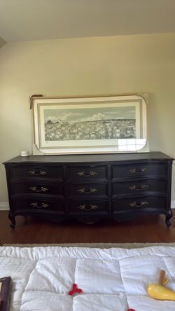 Black Dresser 76" x 22" x 32"