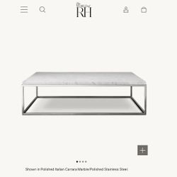 Restoration Hardware Nicholas Marble Coffee Table
