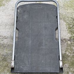 Rubbermaid Triple Trolley Folding Handle Dolly/Cartwheels, 500 lbs Capacity