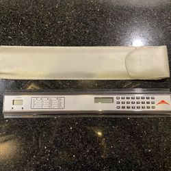 Vintage 12"  Electronic Clock Calculator Ruler Combo