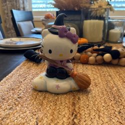 Hello Kitty Halloween Blue Sky Ceramic Witch