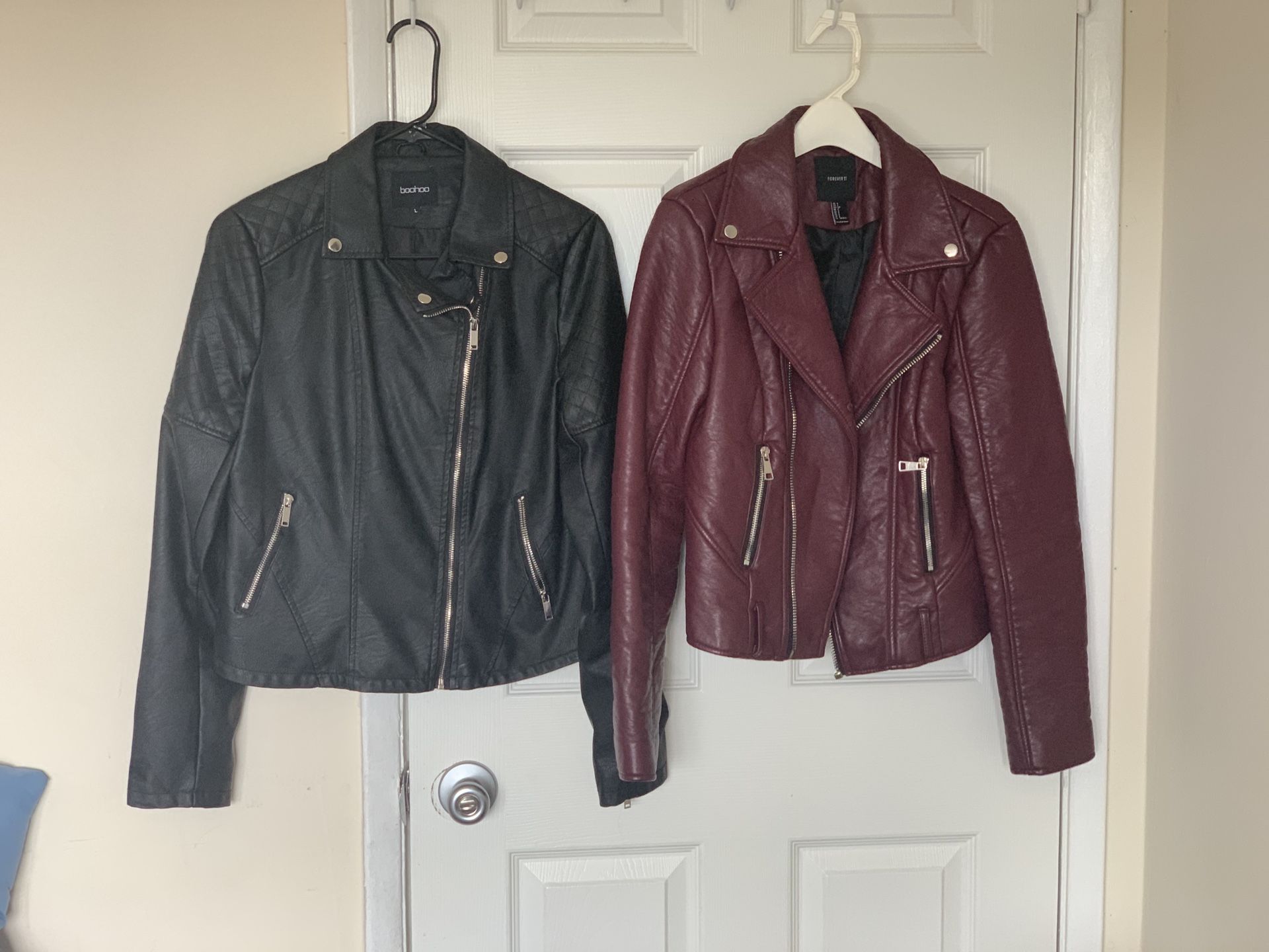 Boohoo / Forever 21 women’s leather jackets