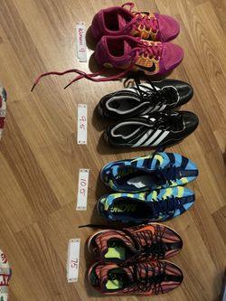 Nike Adidas Running Track And Field Shoes. 7.5-9-9.5-10.5