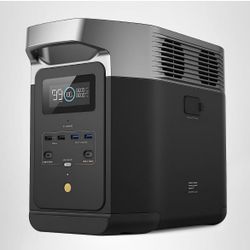 EF ECOFLOW Portable Power Station DELTA 2, 1024Wh LiFePO4 (LFP) Battery, 1800W AC/100W USB-C Output, Solar Generator(Solar Panel Optional) for Home Ba