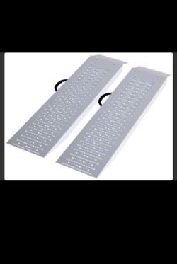 Set of Two 35.5 in metal Ramps, shed ramps, atv ramps