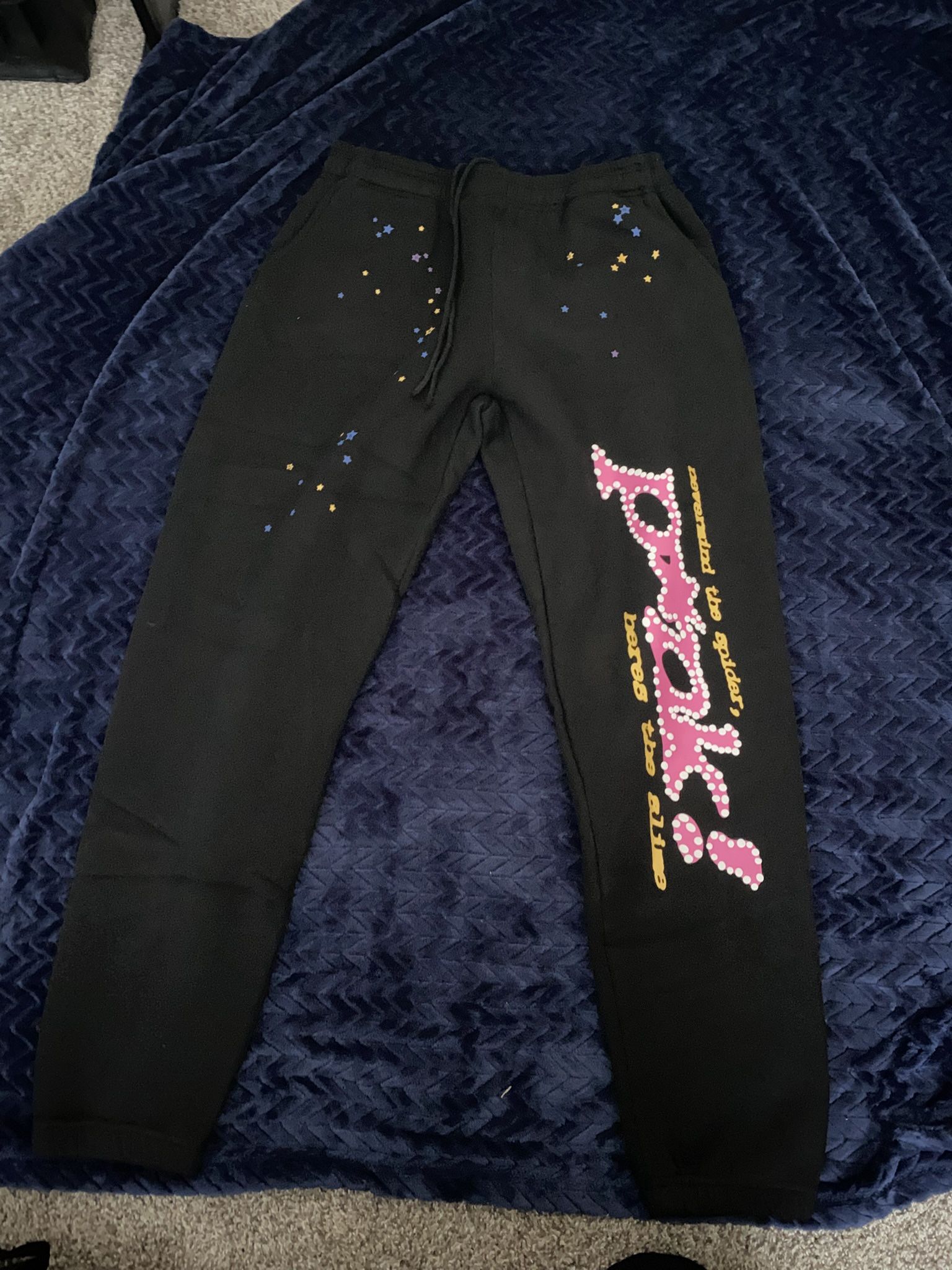 Pink and Black Spider Sweats