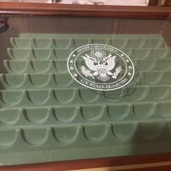Danbury  Mint Never Circulated  Us State  Quarters Collection Display Case