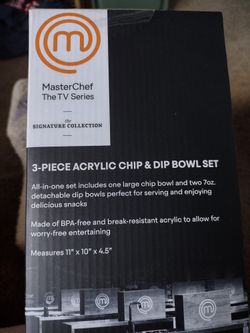 Master Chef 3-piece Chip & Dip Bowl Set