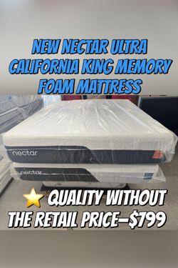 NEW NECTAR ULTRA CALIFORNIA KING MEMORY FOAM MATTRESS