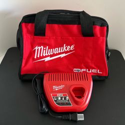 $25 New Milwaukee Kit: 12-Volt Charger + Contractor Tool Bag