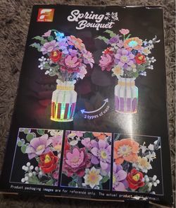 Flower bouquet building set