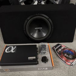 Kenwood 12 Inch subwoofer With Amp