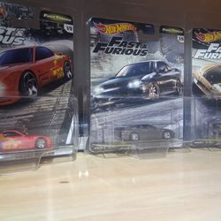 Hott Wheels Fast and Furious Fast Turners Set of 5 
