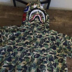 Bape Camo Hoodie Full Zip Up