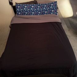 Full Sized Bed Frame With Mattress