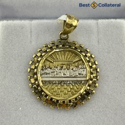 10k Gold Last Supper Charm