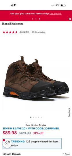 Wolverine safety boots new