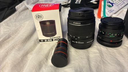 Canon EFS 18-55mm Lens with Extras
