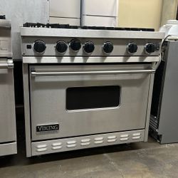 Viking 36”Wide All Gas Range Stove Stainless Steel 