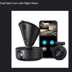 Dual Dash Cam Vava 1440 Front and Back Camera