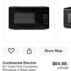 700 WATTS  BLACK MICROWAVE NEW