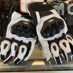 Motorcycle Leather Armor Gloves New $45