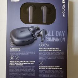 JBL Live Pro 2: 40 Hours of Playtime, True Adaptive Noise Cancelling, Smart Ambient, and Beamforming mics (Blue), Small