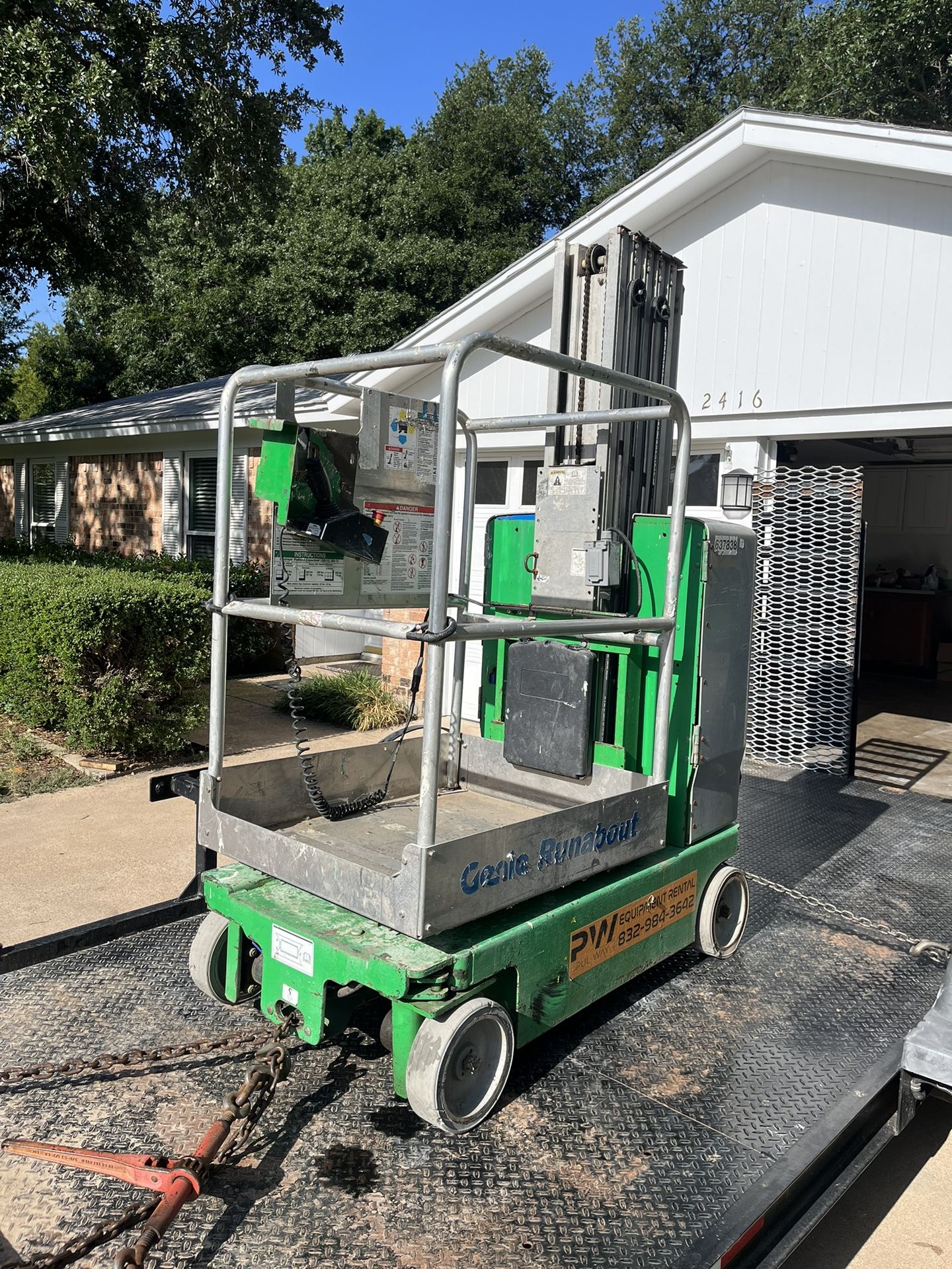 Genie Gr20 Mast Lift Scisors Lift