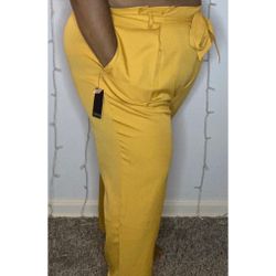 BRAND NEW ELOQUII Dress Pant Professional Plus Size Mustard Pants Size 18/1X/2X