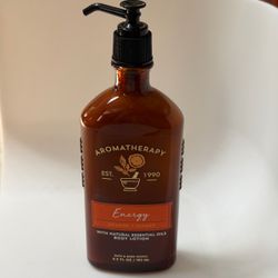 Bath & Body Works Aromatherapy ENERGY ORANGE GINGER Body Lotion 6.5 oz RETIRED
