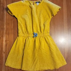 Okaidi Girls Size 6 Yellow Dress