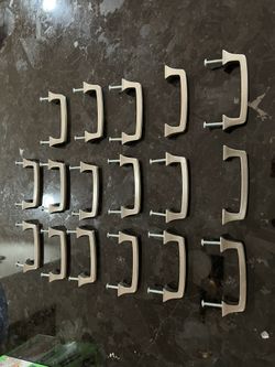 17 Brushed Gray Metal Cabinet Pulls
