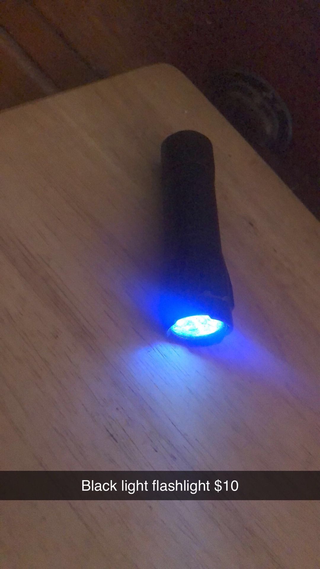 Black light flashlight