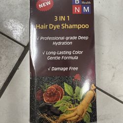 Brown 3 In 1 Hair Dye Shampoo 