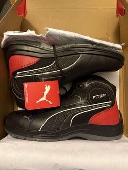 PUMA TOURING BLACK MID Men’s Composite Toe Work Boot Size 11