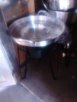 Comal de acero base alta y quamador con manguera 120 último
