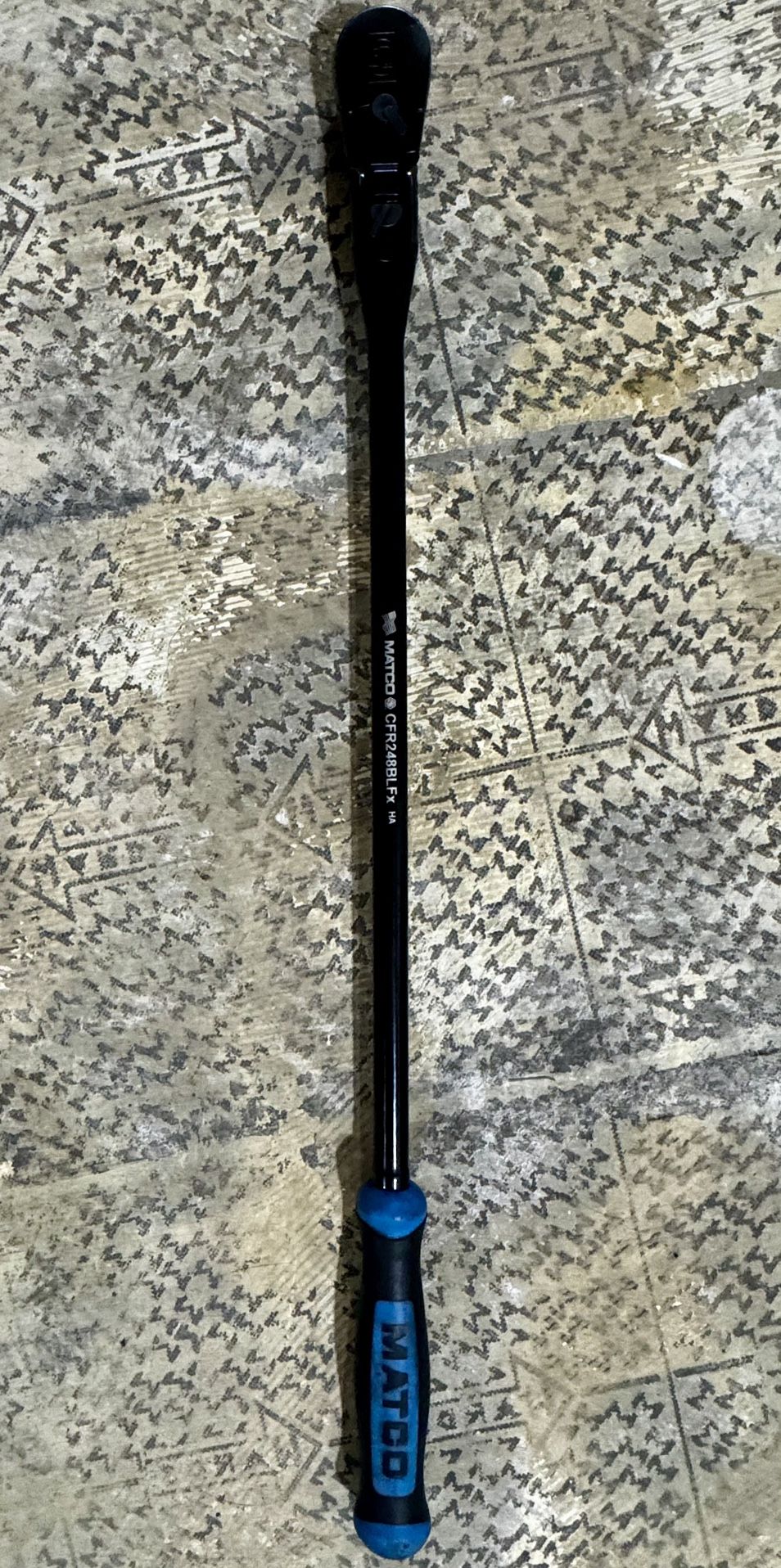 1/2in Long Ratchet Flex Head Blue