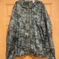 Eddie Bauer camouflage rain jacket 2XL