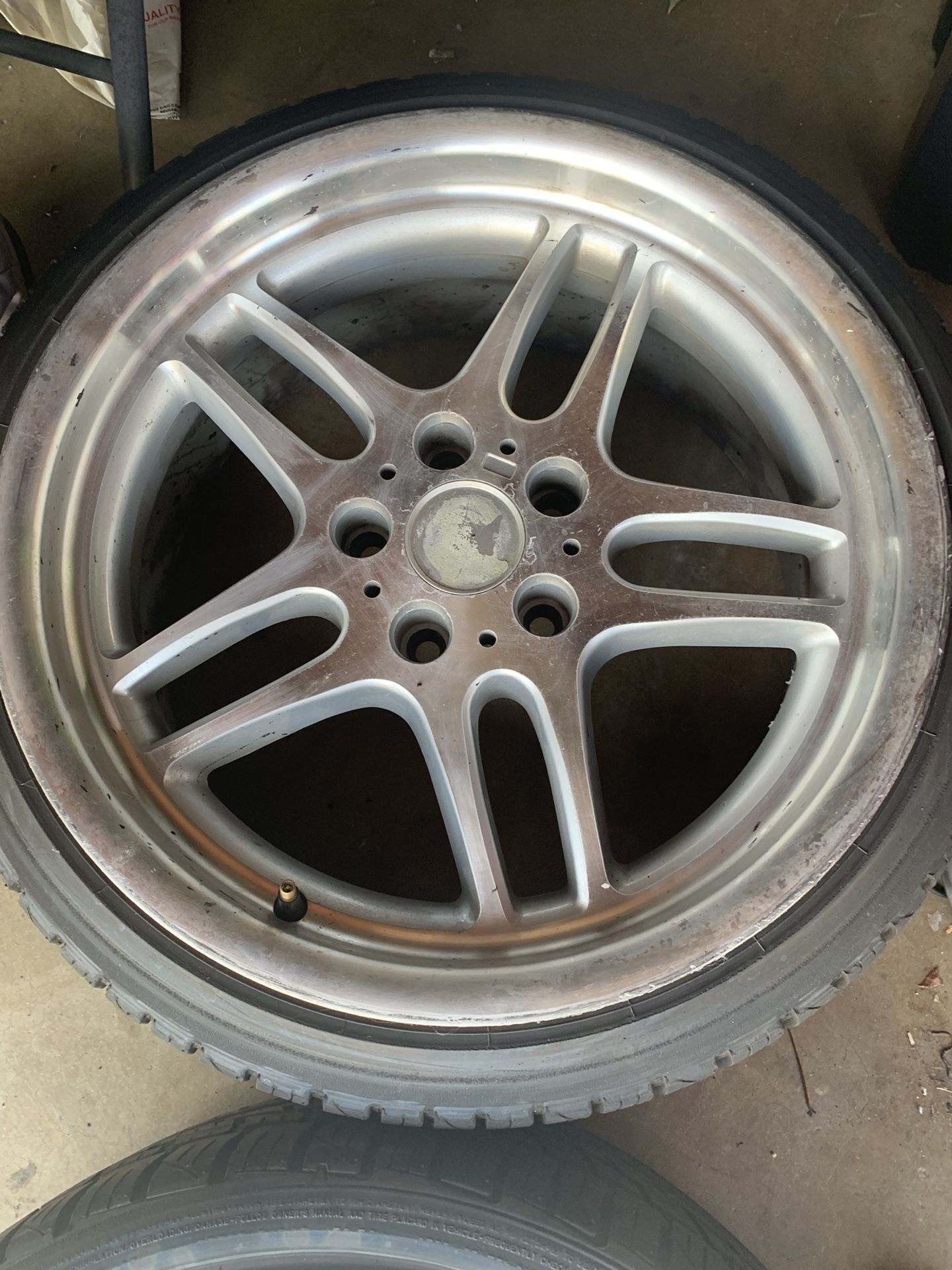 Pair of 18x8 mpar style 37 wheels 5x120 bmw, e36, e38