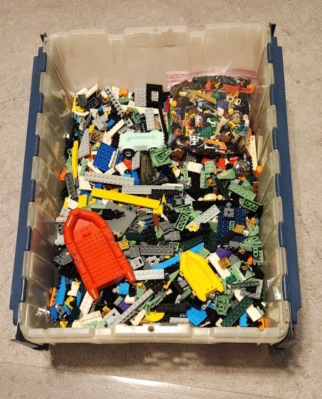 14 Lbs. Lego Brand Pieces + Minifig Parts