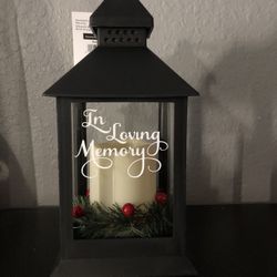 9”personalized Memorial Lantern 