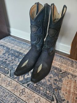Los Altos stingray leather boots s 12 mens
