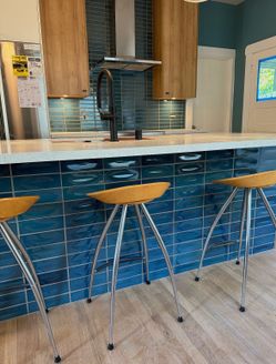Set of 3 Modern Bar Stools - Design Group Italia
