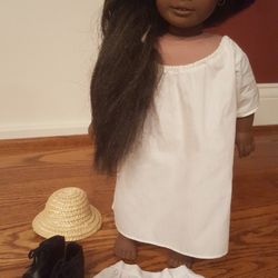 American Girl Doll Addy w Clothes, BED, & accessories 