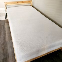 Clean Twin Mattress and Bed frame