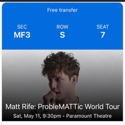 Matt Rife  2 Tickets 
