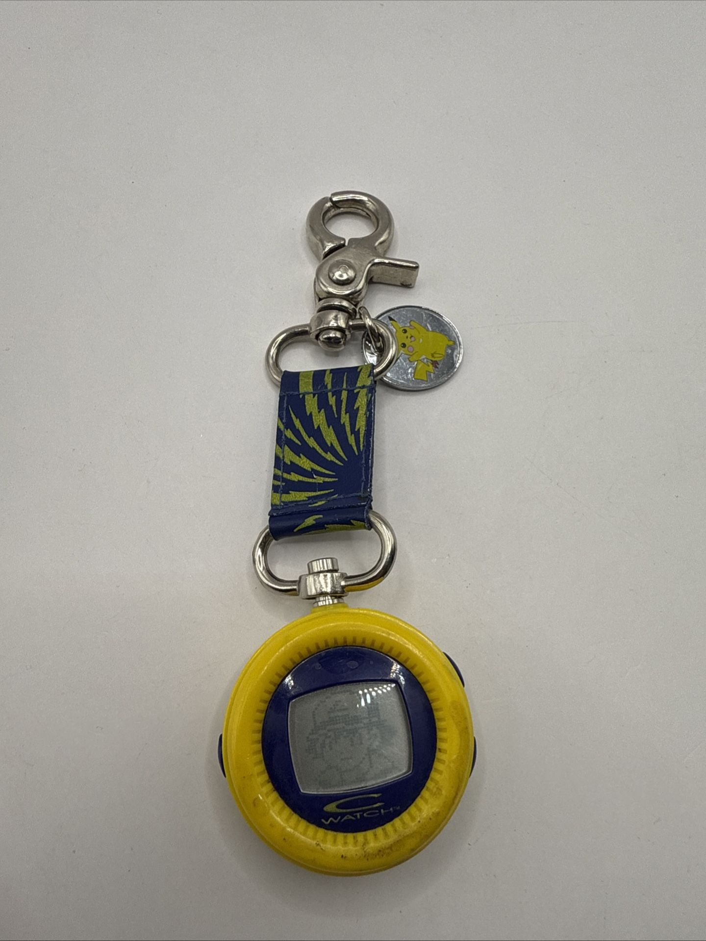Original Nintendo Pokemon Trendmasters Pikachu Animated Clip Buddy Watch Vintage 1998 extremely rare   New battery installed   Fully working no issues