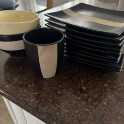 Bamboo Black By Mikasa 12 Pieces