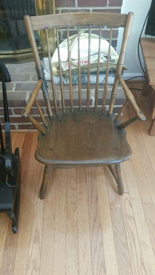 Antique hand made wooden child's chair