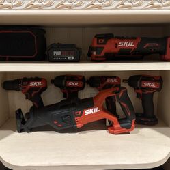 Skil 20V Cordless Power Tools PWRCORE 20 With 4ah Batteries 